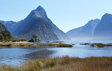 Mitre Peak and Milford Sound, New Zealand by Rini Kools