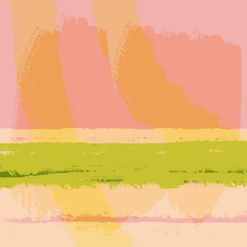 Levendig droomlandschap. Modern abstract landschap