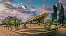 Rotterdam Central Station wide angle by Dennis Donders