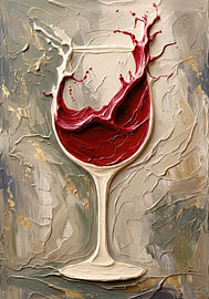 Japandi wine glass by AidasignArt