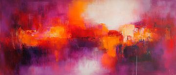 Colour explosion in purple-orange tones by Poster Art Shop