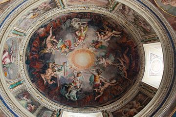 Plafondschildering Vaticaan van Kim Meijer