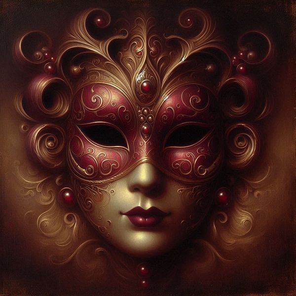 Venetian mask by Nicolette Vermeulen