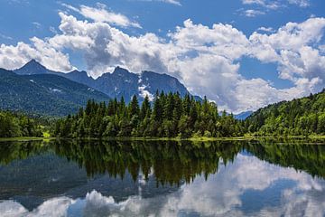 The Isar reservoir near Krün in Bavaria by Rico Ködder