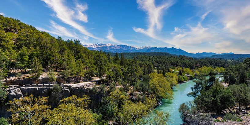 Groene canyon - Turquoise kloof bij Antalya van Photo Art Thomas Klee
