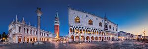 Piazza di san Marco in Venedig bei Sonnenaufgang