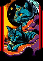 Cat pop art