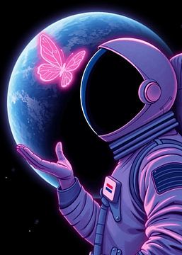 Astronaut en vlinder van MIROKKU