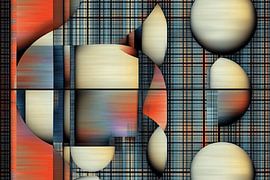 Abstrakte Arbeit mathematisch-organisch von Ton Kuijpers