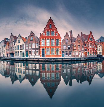 Bruges architecture reflections by Joris Vanbillemont