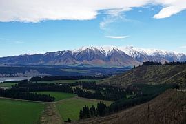 Rakaia Schlucht und Fluss in Neuseeland von Aagje de Jong