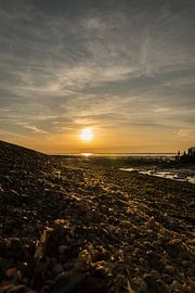 Zonsondergang waddenzee