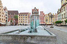 De beaux bâtiments sur la place Rynek à Wrocław, en Pologne 5/8 sur Adelheid Smitt