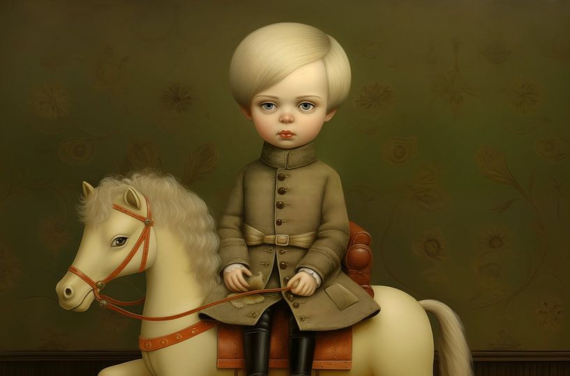 Boy on the rocking horse by Heike Hultsch