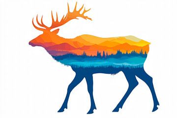 Colourful landscape overlay by Poster Art Shop