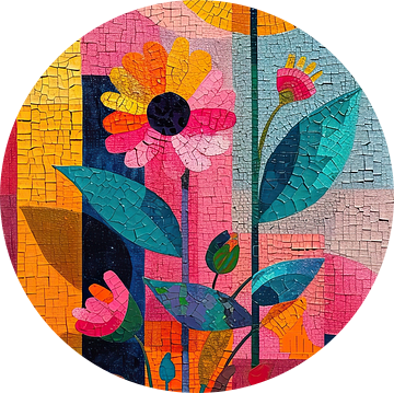 Kleurrijk Stilleven | Mosaïque Bloom van Kunst Kriebels
