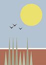 Cropland with grass on a sunny day by Atelier Hedy Marguerite thumbnail