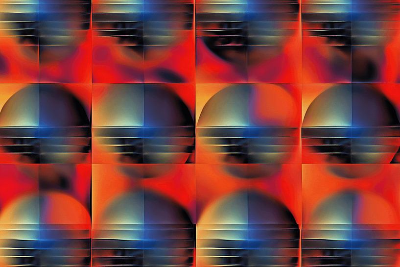 Abstrakte Arbeit mathematisch-organisch von Ton Kuijpers