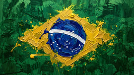 Flagge Brasiliens von HUGO
