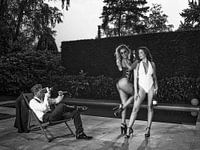 After party at the pool