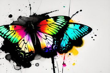 "Un coup d'œil dans le jardin de la nature : un papillon aux couleurs éclatantes" sur ButterflyPix