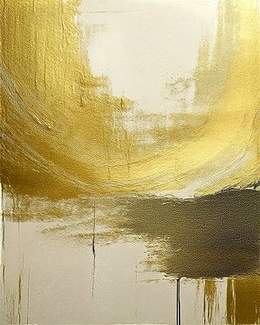 Abstract: Goud structuren -3 van Studio Pieternel