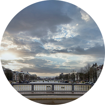 De Blauwbrug in Amsterdam van Peter Bartelings