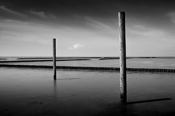 Wattenmeer Ostfriesland bei Ebbe, Waddenzee Oost-Friesland bij eb