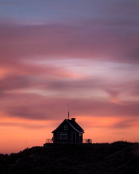 La silhouette du poste d'aiguillage sur Bram Veerman