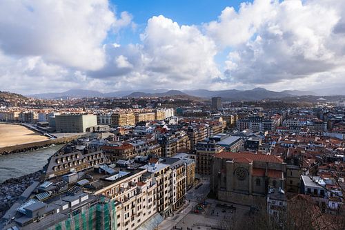 Uitzicht op de stad San Sebastian