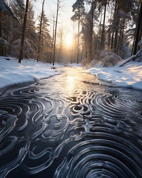 Winterlandschaft von fernlichtsicht