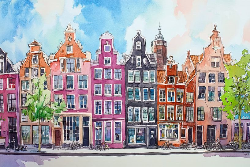 Malerei Amsterdam von Abstraktes Gemälde