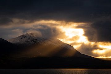 Golden Rays over the Snowy Flank by Sam Mannaerts