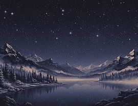 Mitternächtlicher Sternenhimmel von Missilia Amori