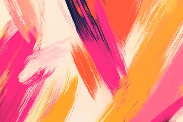 Levendige kleurenabstracties in de swing van emoties van Poster Art Shop