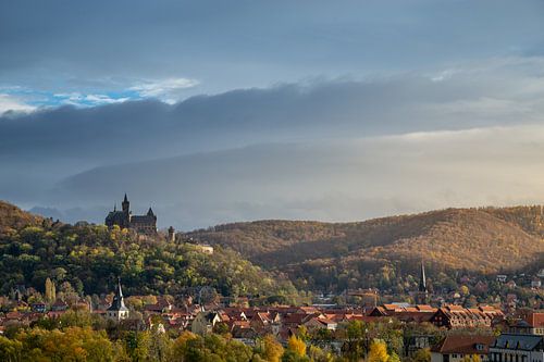 Stadtansicht Wernigerode mit Schloss