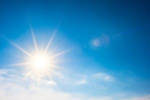 Strahlende Sonne
