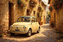 Eine Fahrt durch die Geschichte – Fiat 500 Nuova – 1957 von Johannas Art Creations