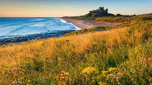 Kasteel Bamburgh, Northumberland, Engeland