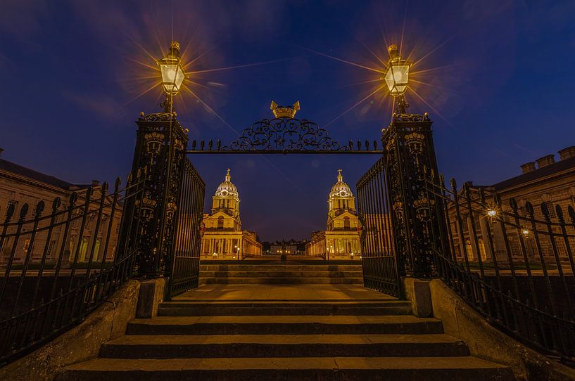 Greenwich, London in der blauen Stunde von Maarten Hoek