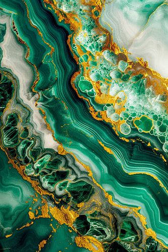 Marmorgrün mit Gold