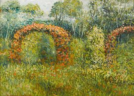 The rose garden at Giverny, Blanche Hoschedé-Monet