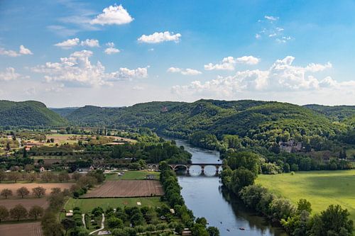 Uitzicht op de rivier de Dordogne