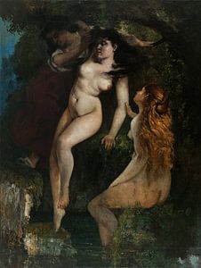 Gustave Courbet - Drei Badende (1865-1869) von Peter Balan
