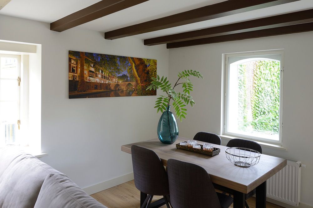 Oudegracht with Orphan Bridge in Utrecht  by Donker Utrecht 