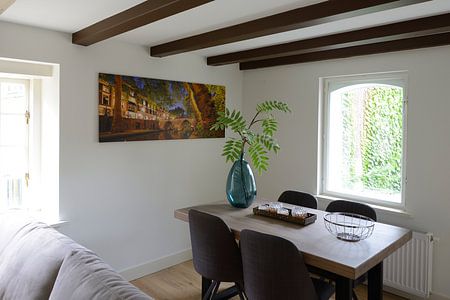 Oudegracht with Orphan Bridge in Utrecht