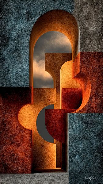 abstract forms and textures by Gelissen Artworks