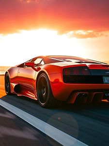 Lamborghini Murcielago Roter Sonnenuntergang