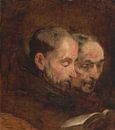 Twee monniken die lezen, Thomas Gainsborough... van Meesterlijcke Meesters thumbnail