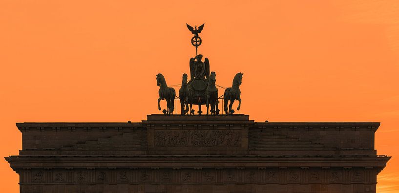 Coucher de soleil à la porte de Brandebourg par Henk Meijer Photography